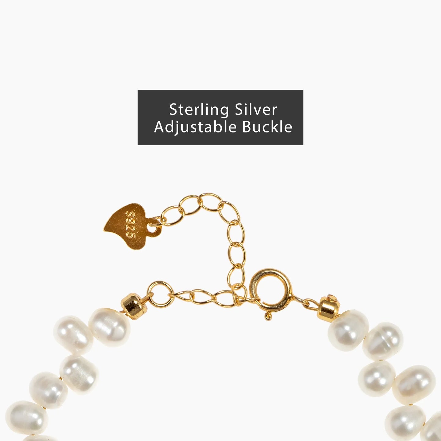 Natural Pearl Necklace - 4mm Oval Beads 4mm Oval Beads with Sterling Silver Hardware - SENLLY