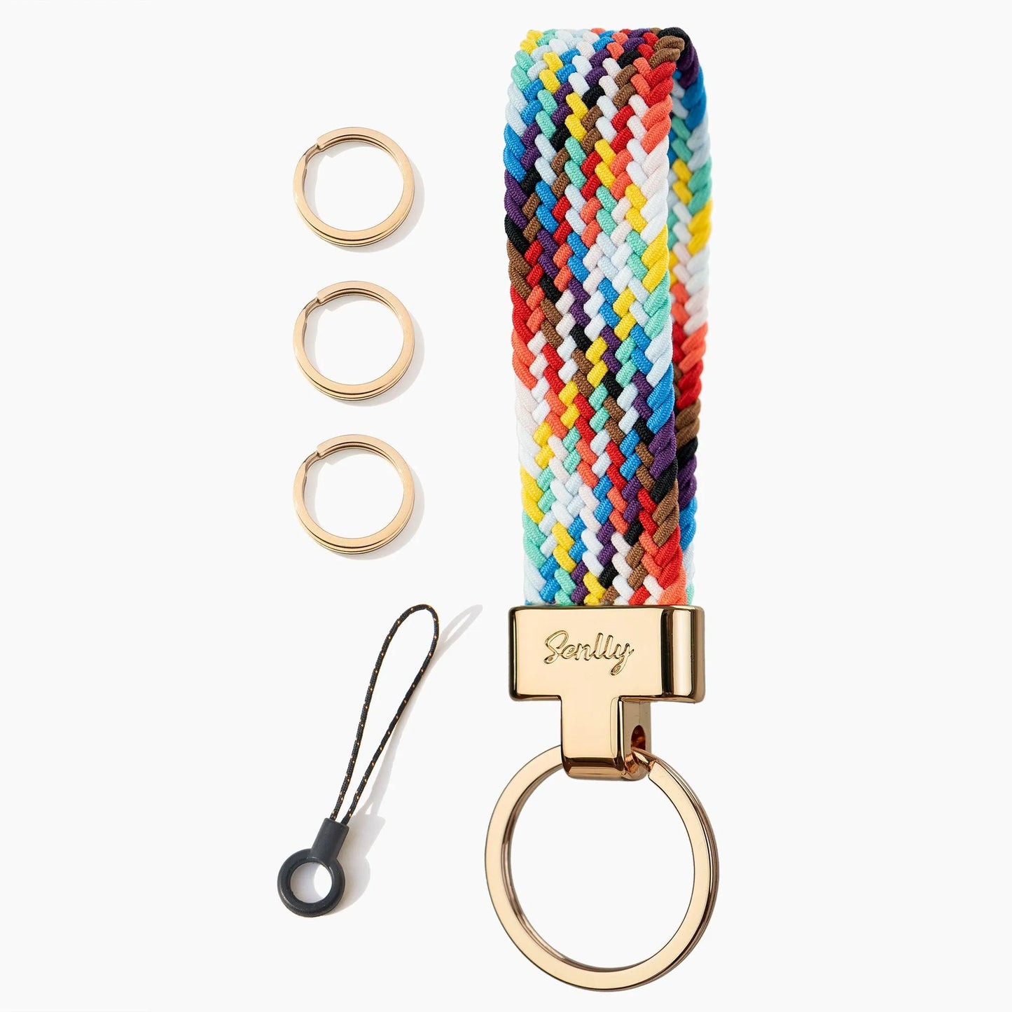 Stretchy Keychain Holder, Finger Lanyard, Original Elastic Anti-Drop Design - SENLLY