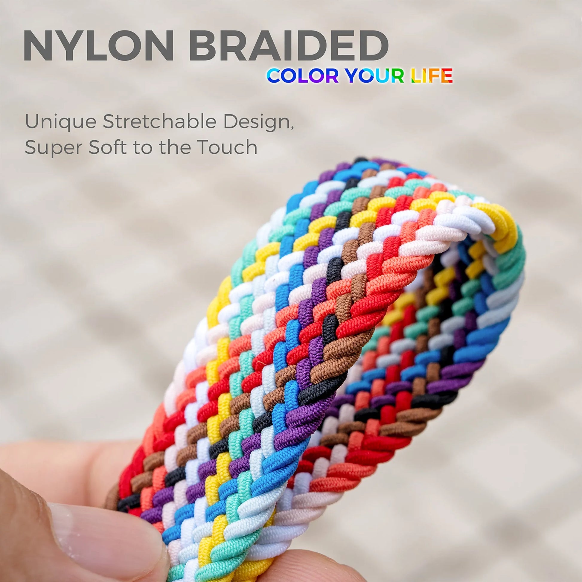 Stretchy Keychain Holder, Finger Lanyard, Original Elastic Anti-Drop Design - SENLLY