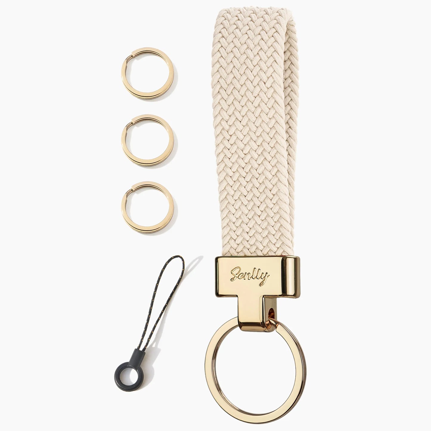 Stretchy Keychain Holder, Finger Lanyard, Original Elastic Anti-Drop Design - SENLLY