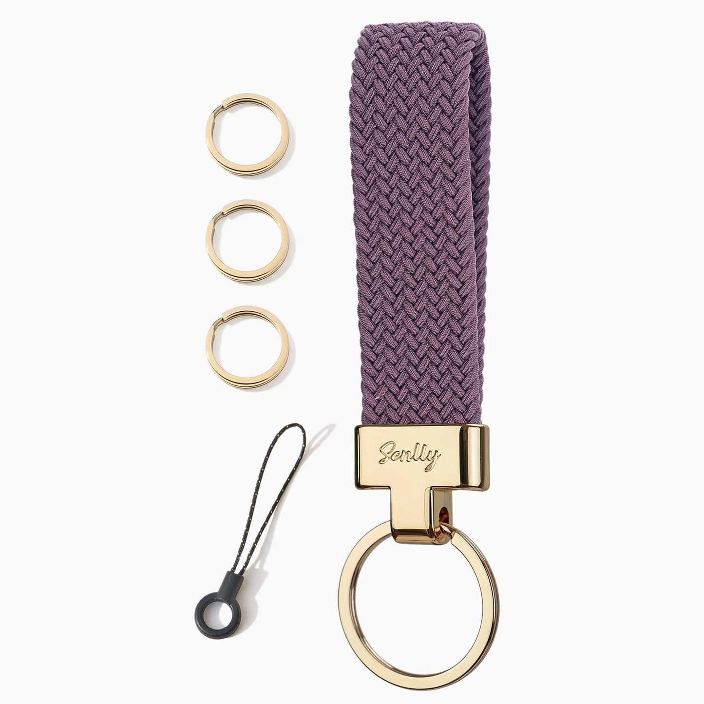 Stretchy Keychain Holder, Finger Lanyard, Original Elastic Anti-Drop Design - SENLLY