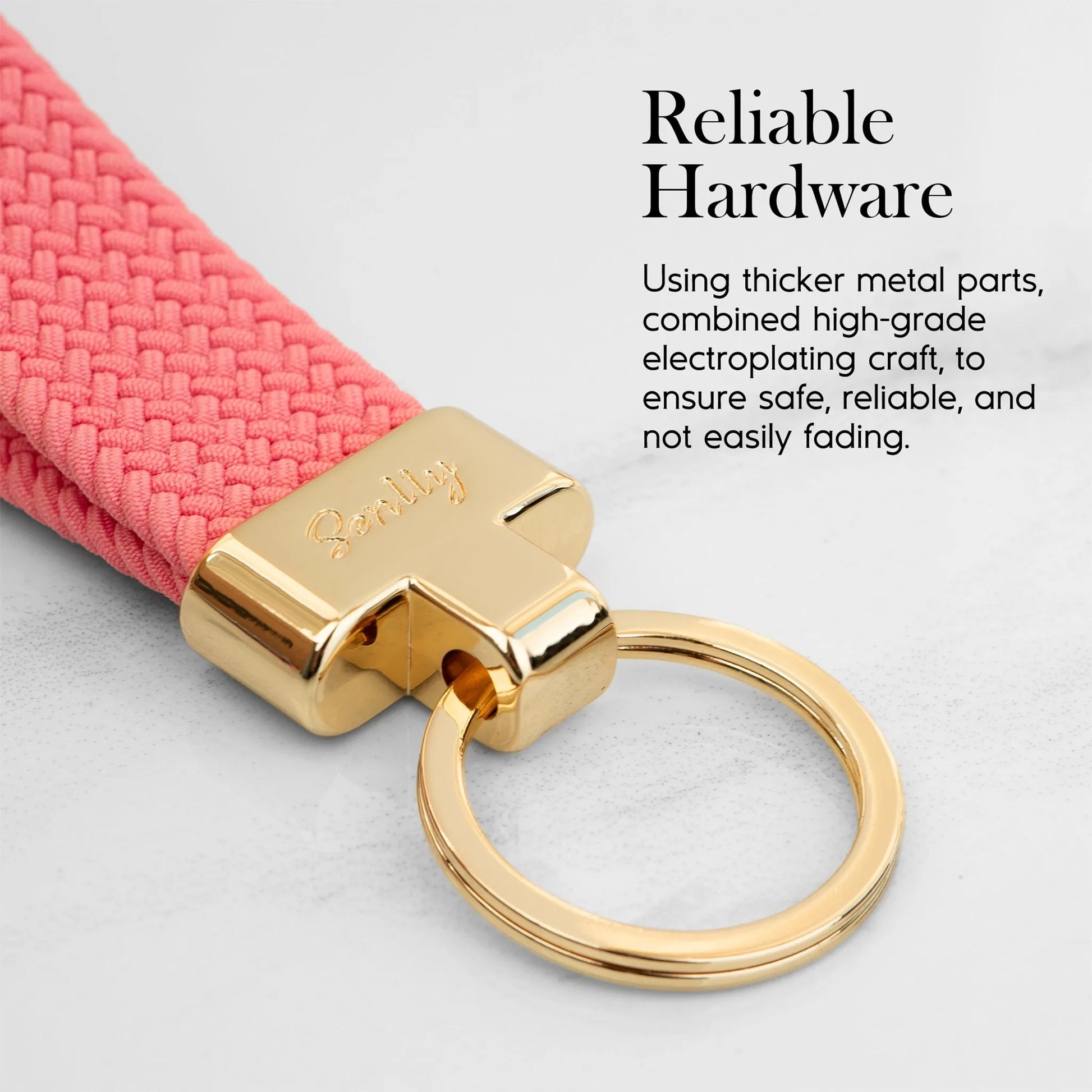 Stretchy Keychain Holder, Finger Lanyard, Original Elastic Anti-Drop Design - SENLLY
