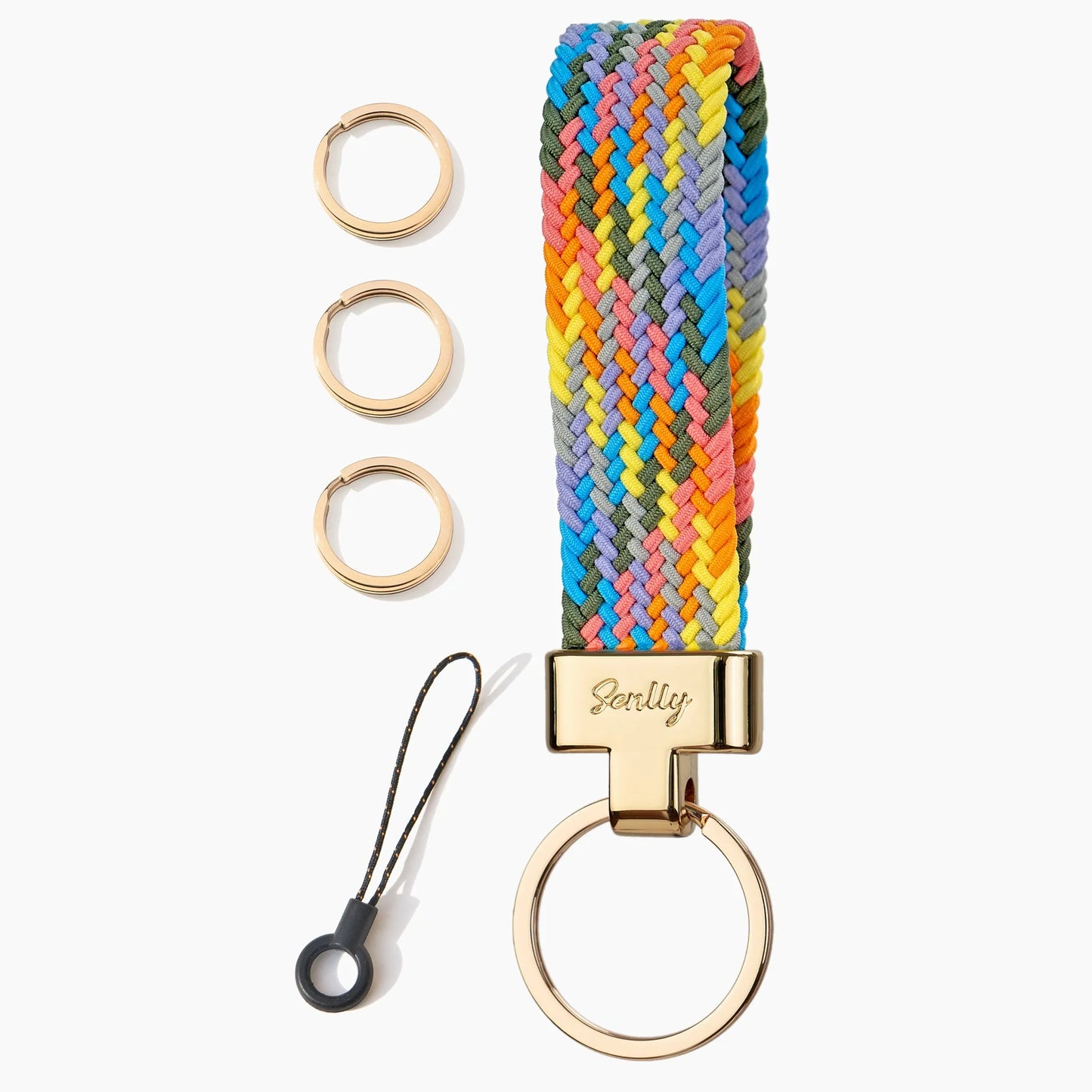 Stretchy Keychain Holder, Finger Lanyard, Original Elastic Anti-Drop Design - SENLLY