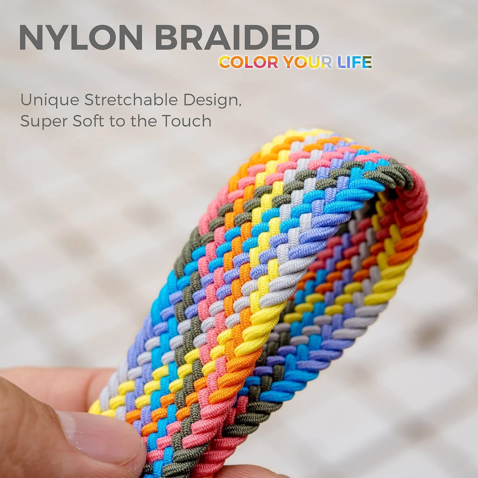 Stretchy Keychain Holder, Finger Lanyard, Original Elastic Anti-Drop Design - SENLLY