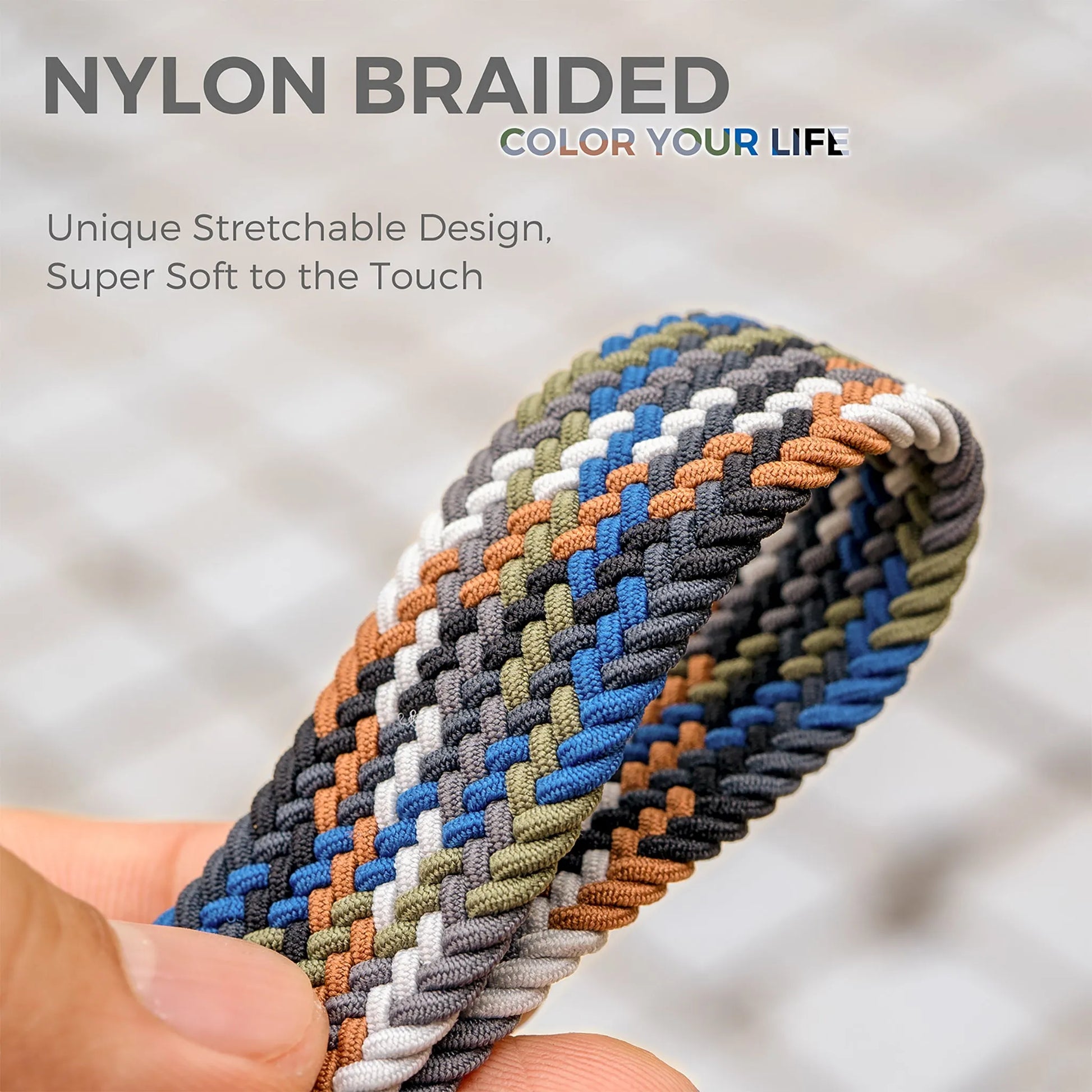 Stretchy Keychain Holder, Finger Lanyard, Original Elastic Anti-Drop Design - SENLLY