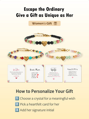 SENLLY Personalized Initial Bracelet, Meaningful Gift for Women