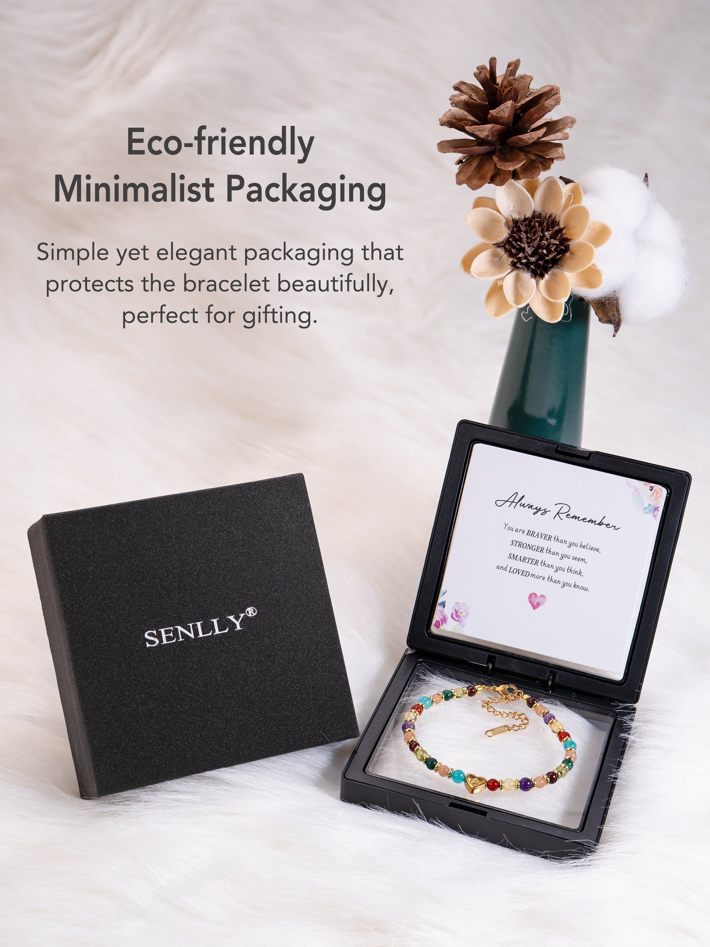 SENLLY Personalized Initial Bracelet, Meaningful Gift for Women