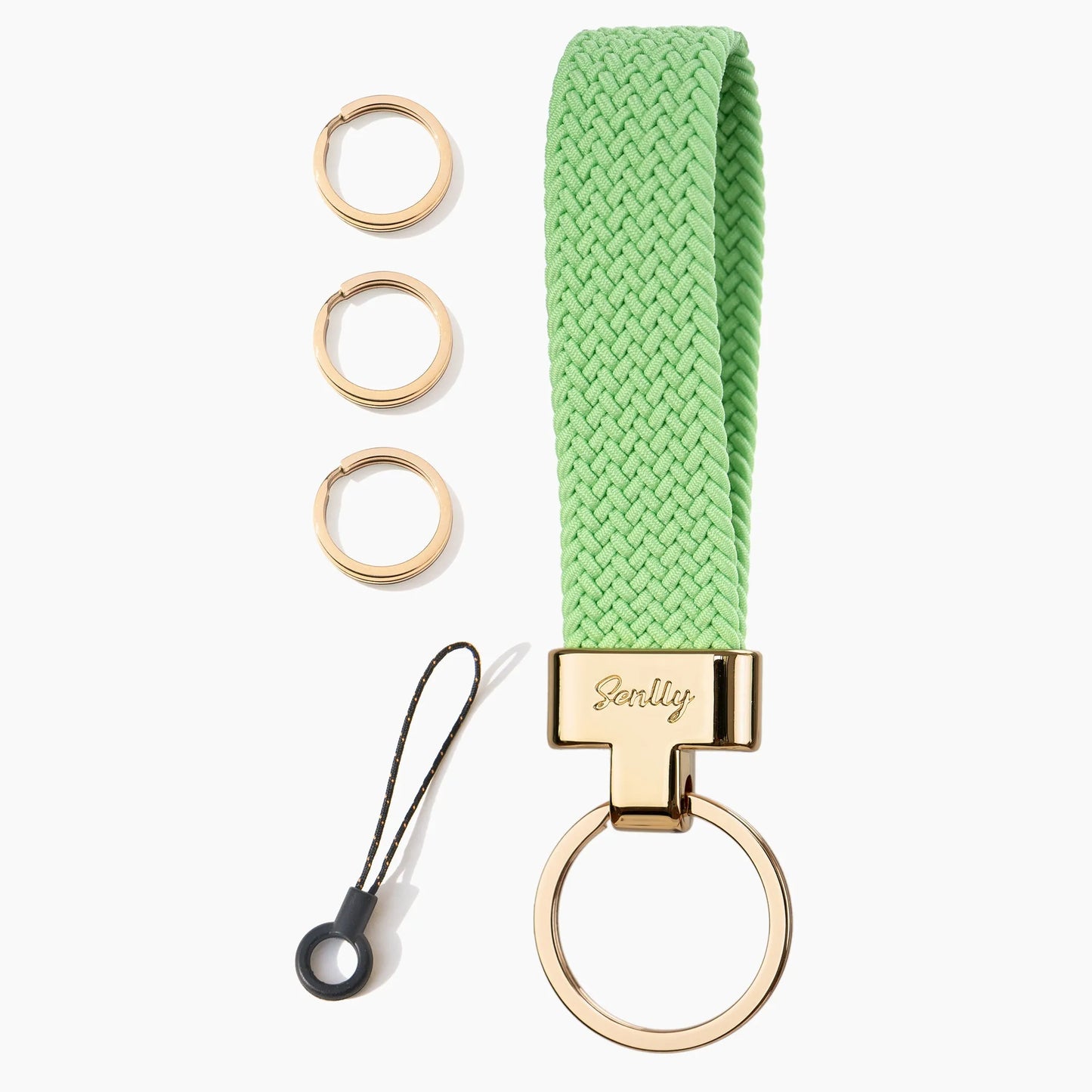 Stretchy Keychain Holder, Finger Lanyard, Original Elastic Anti-Drop Design - SENLLY