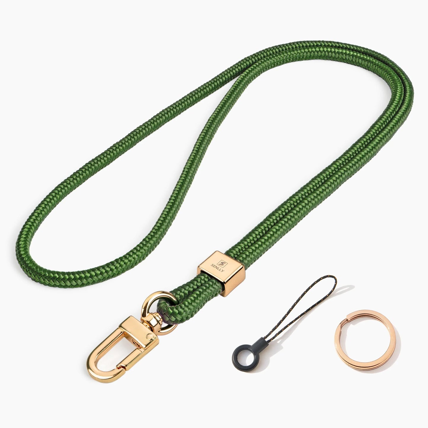 Nylon Neck Lanyard Strap for Keys, Original Minimalist Design KeyChain and ID Badge Holder - SENLLY