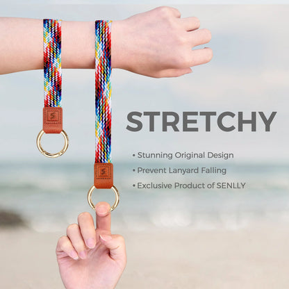 Stretchy Keychain Holder, Wrist Lanyard, Original Elastic Anti-Drop Design - SENLLY