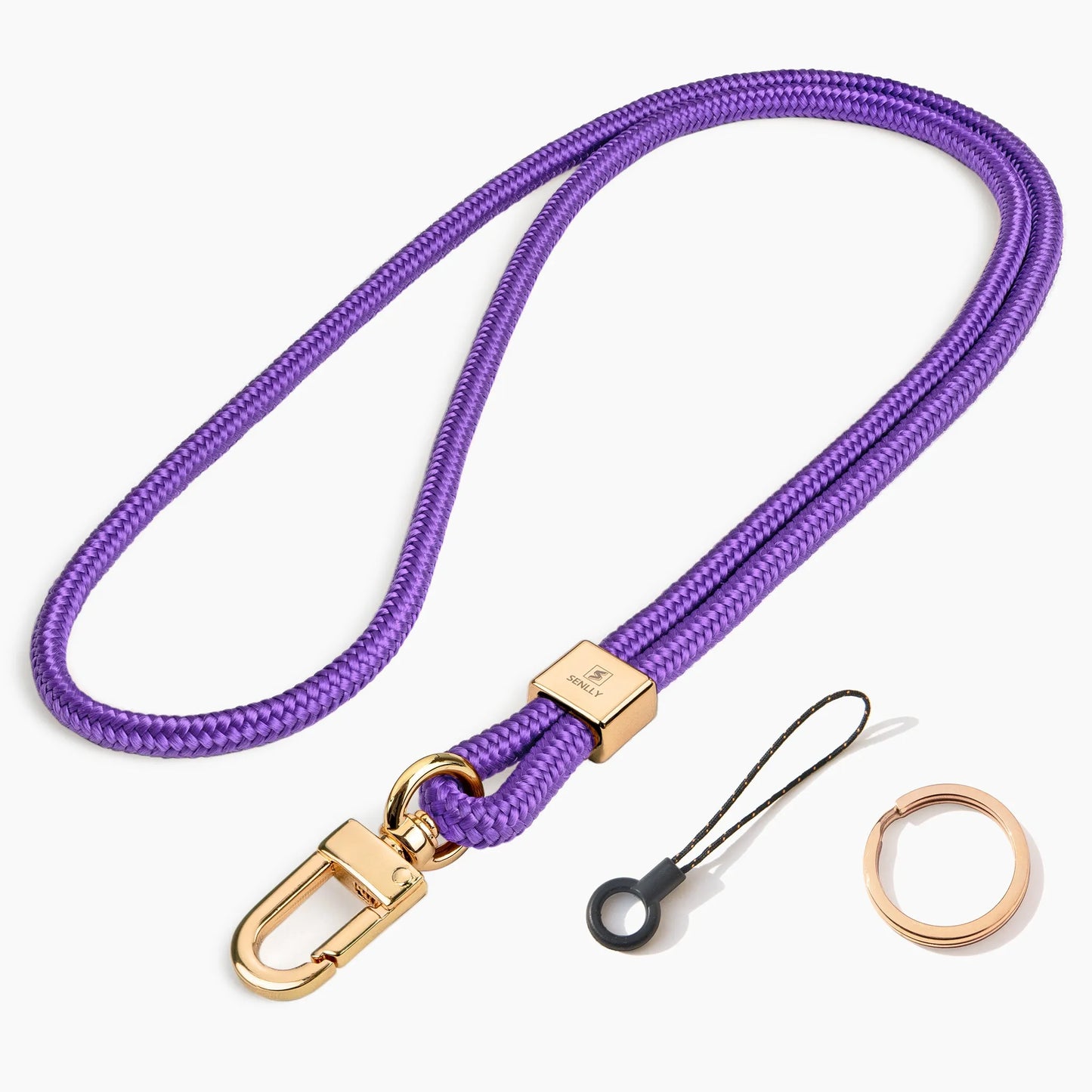 Nylon Neck Lanyard Strap for Keys, Original Minimalist Design KeyChain and ID Badge Holder - SENLLY