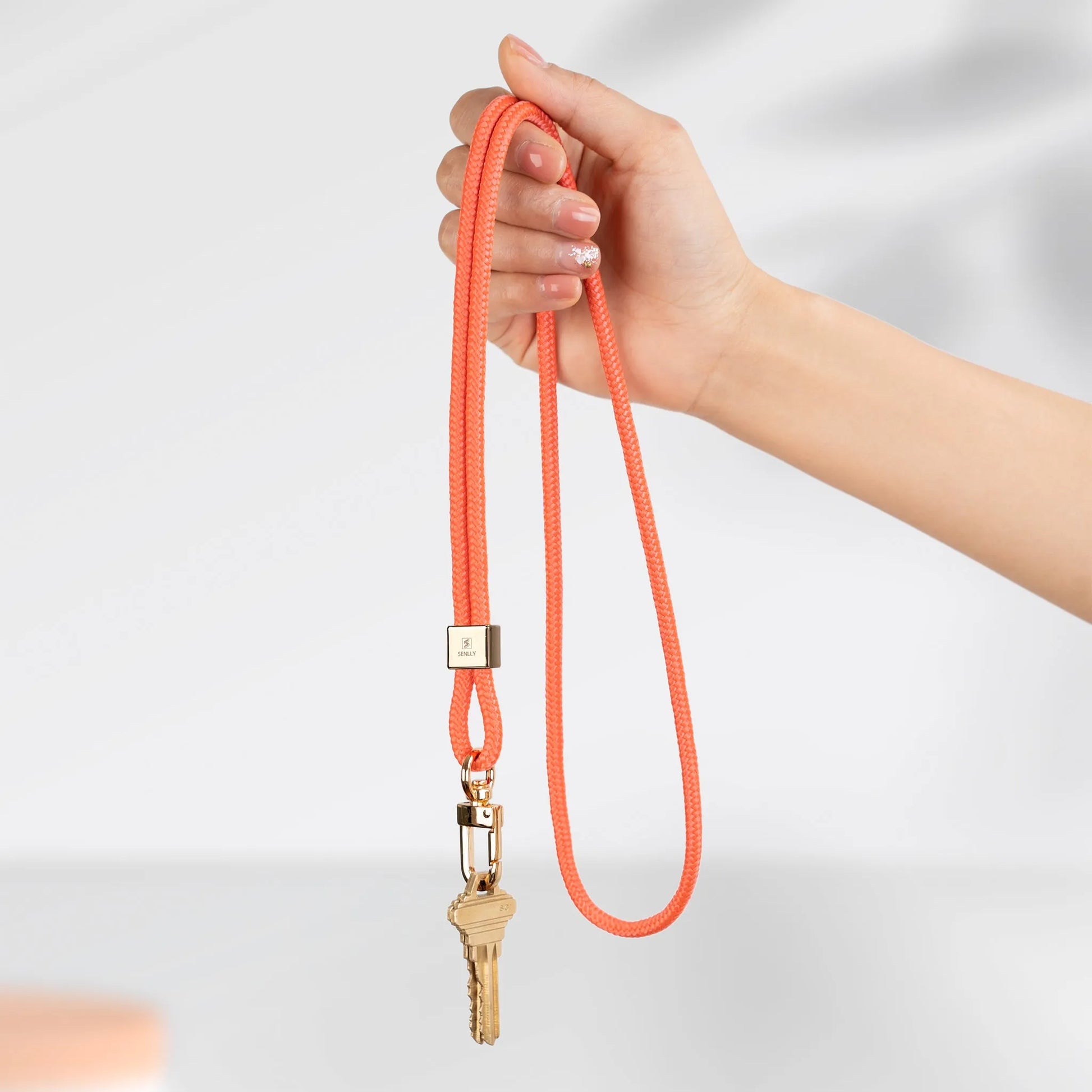 Nylon Neck Lanyard Strap for Keys, Original Minimalist Design KeyChain and ID Badge Holder - SENLLY