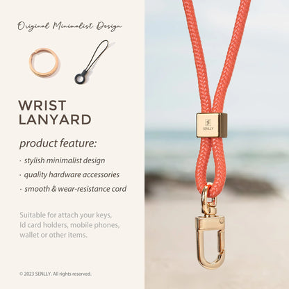 Nylon Neck Lanyard Strap for Keys, Original Minimalist Design KeyChain and ID Badge Holder - SENLLY