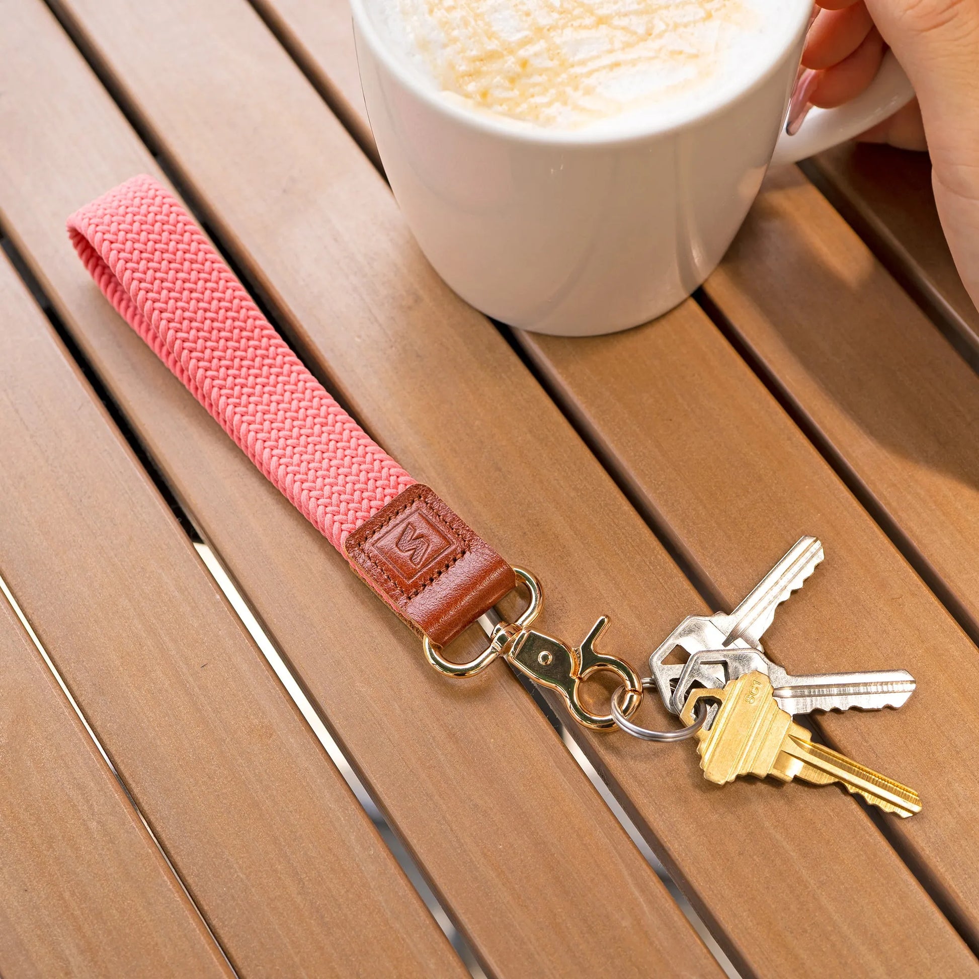 Stretchy Keychain Holder, Wrist Lanyard, Original Elastic Anti-Drop Design - SENLLY