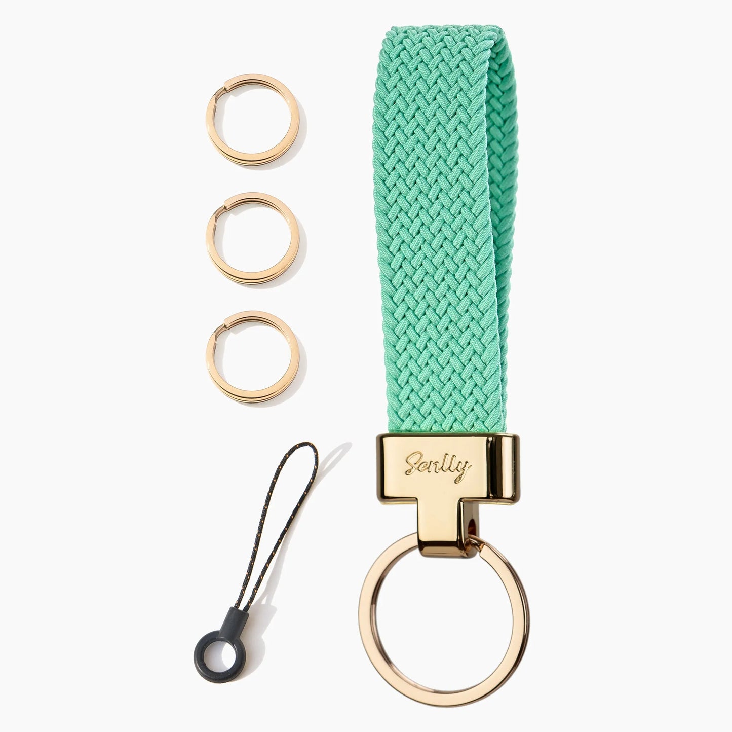 Stretchy Keychain Holder, Finger Lanyard, Original Elastic Anti-Drop Design - SENLLY
