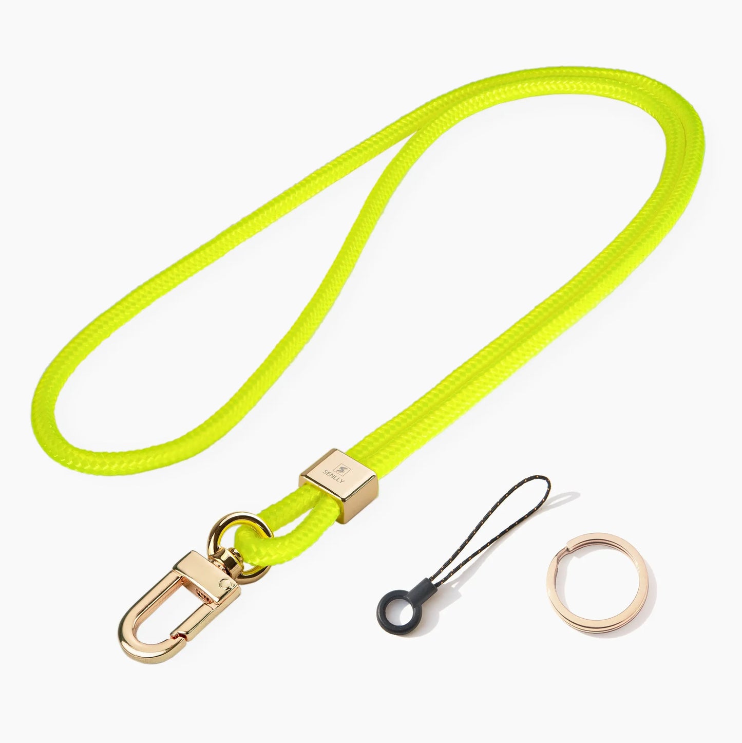 Nylon Neck Lanyard Strap for Keys, Original Minimalist Design KeyChain and ID Badge Holder - SENLLY