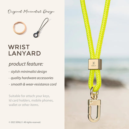 Nylon Neck Lanyard Strap for Keys, Original Minimalist Design KeyChain and ID Badge Holder - SENLLY