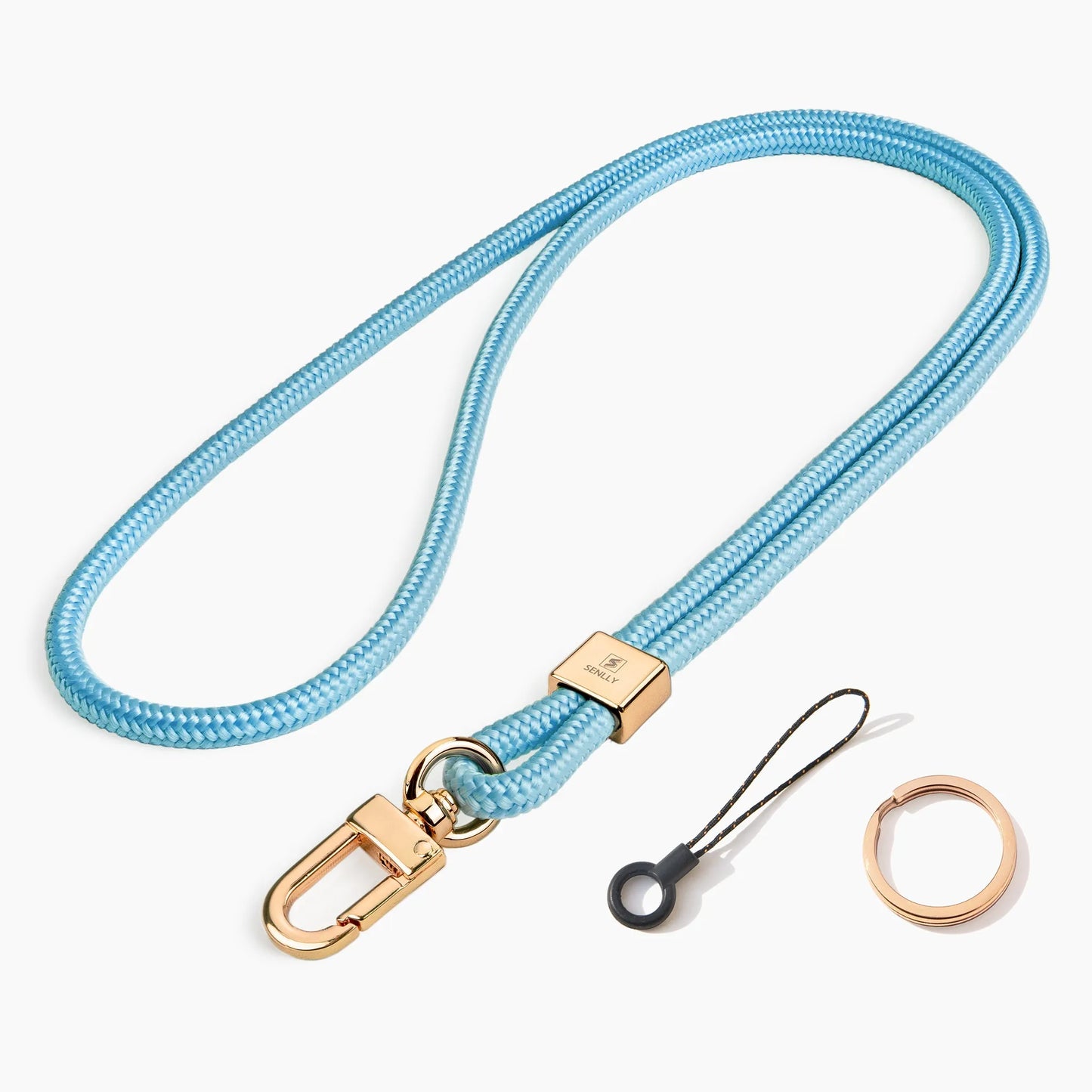 Nylon Neck Lanyard Strap for Keys, Original Minimalist Design KeyChain and ID Badge Holder - SENLLY