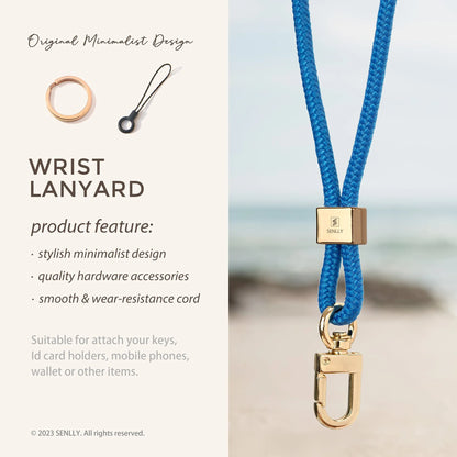 Nylon Neck Lanyard Strap for Keys, Original Minimalist Design KeyChain and ID Badge Holder - SENLLY