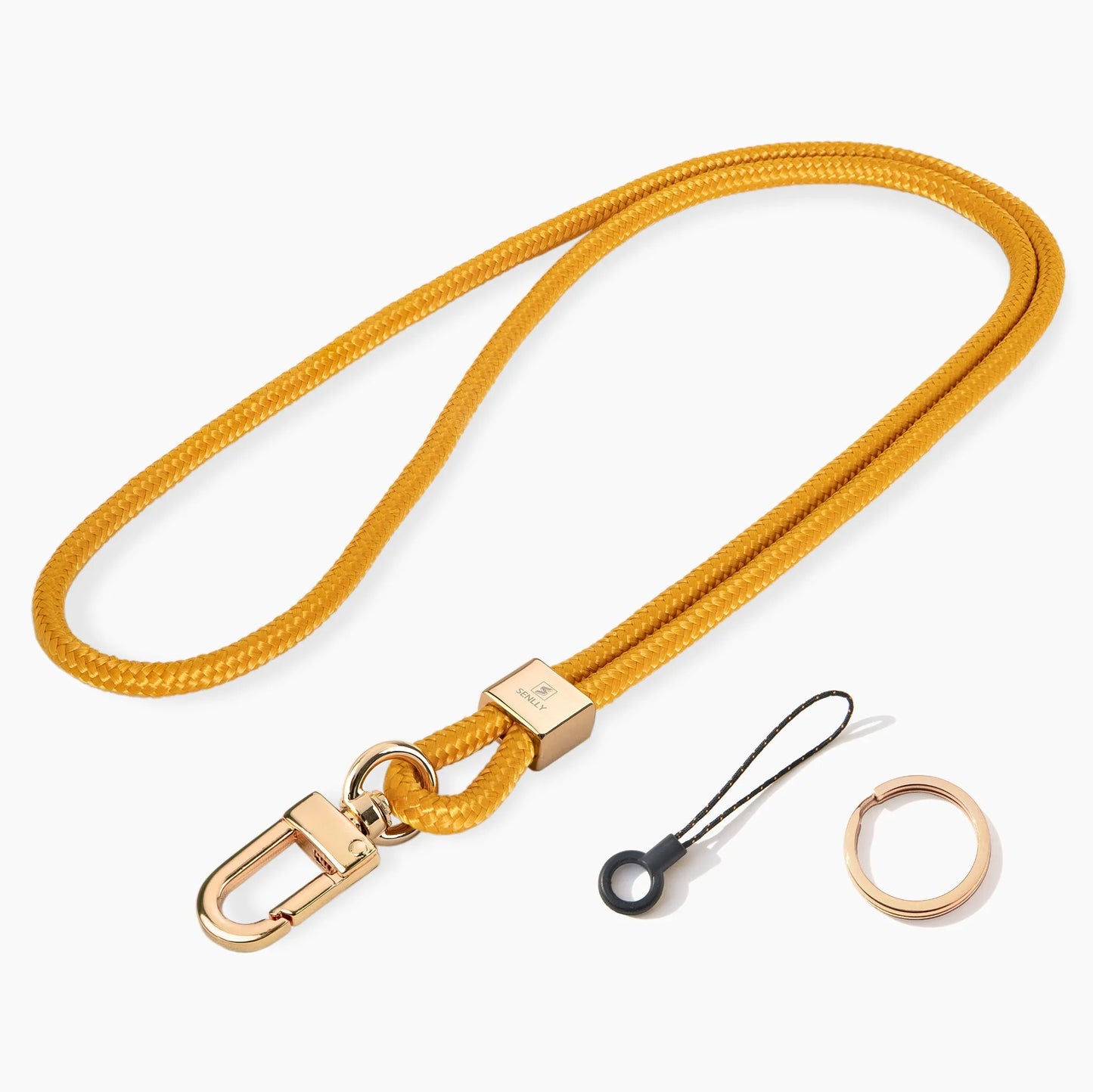 Nylon Neck Lanyard Strap for Keys, Original Minimalist Design KeyChain and ID Badge Holder - SENLLY