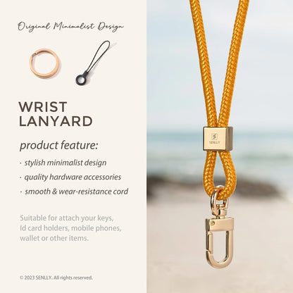 Nylon Neck Lanyard Strap for Keys, Original Minimalist Design KeyChain and ID Badge Holder - SENLLY
