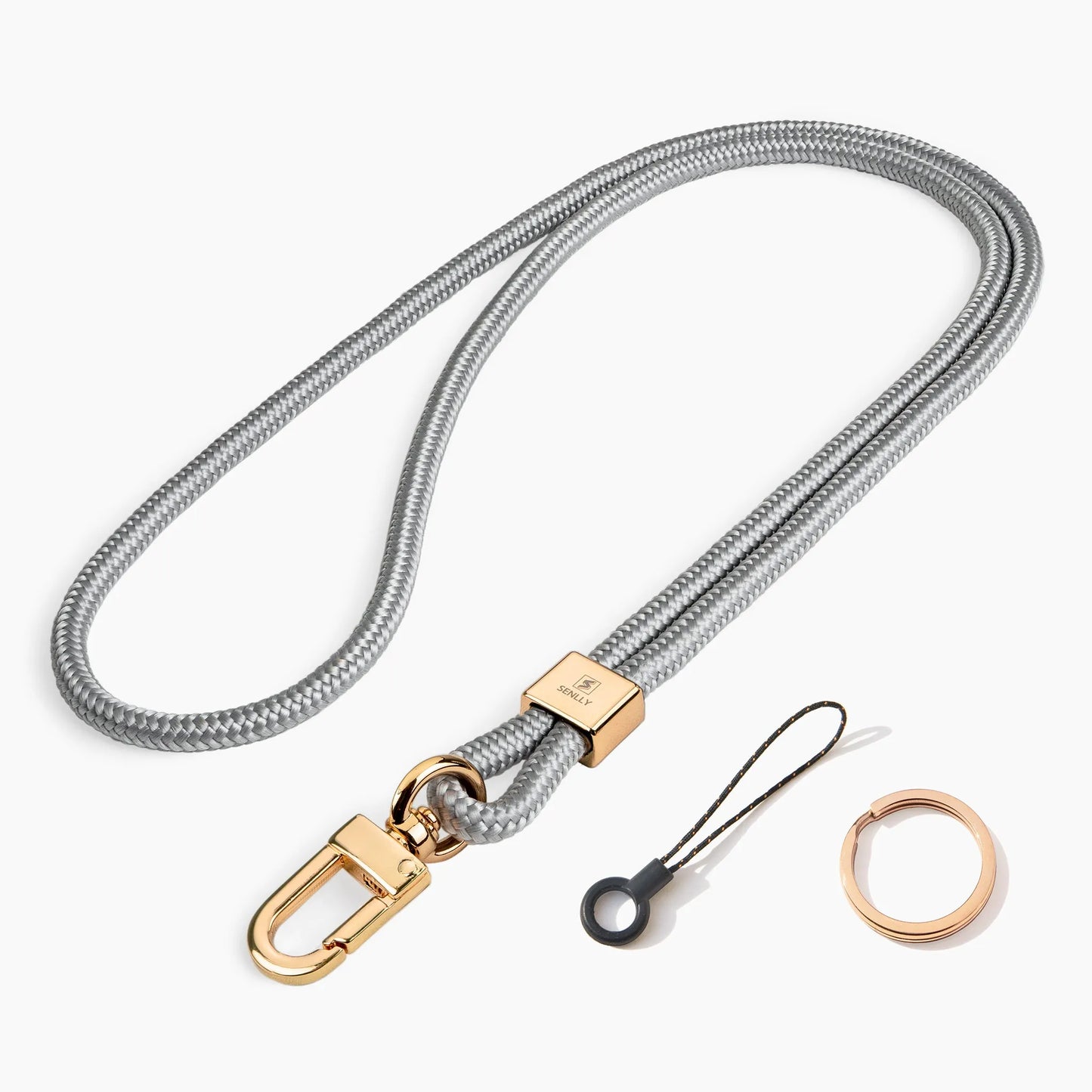 Nylon Neck Lanyard Strap for Keys, Original Minimalist Design KeyChain and ID Badge Holder - SENLLY