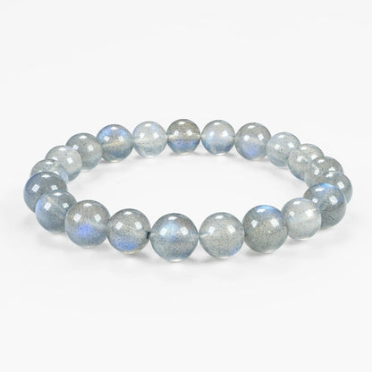 ‌Solid Color Gemstone Beaded Bracelet - Labradorite - SENLLY