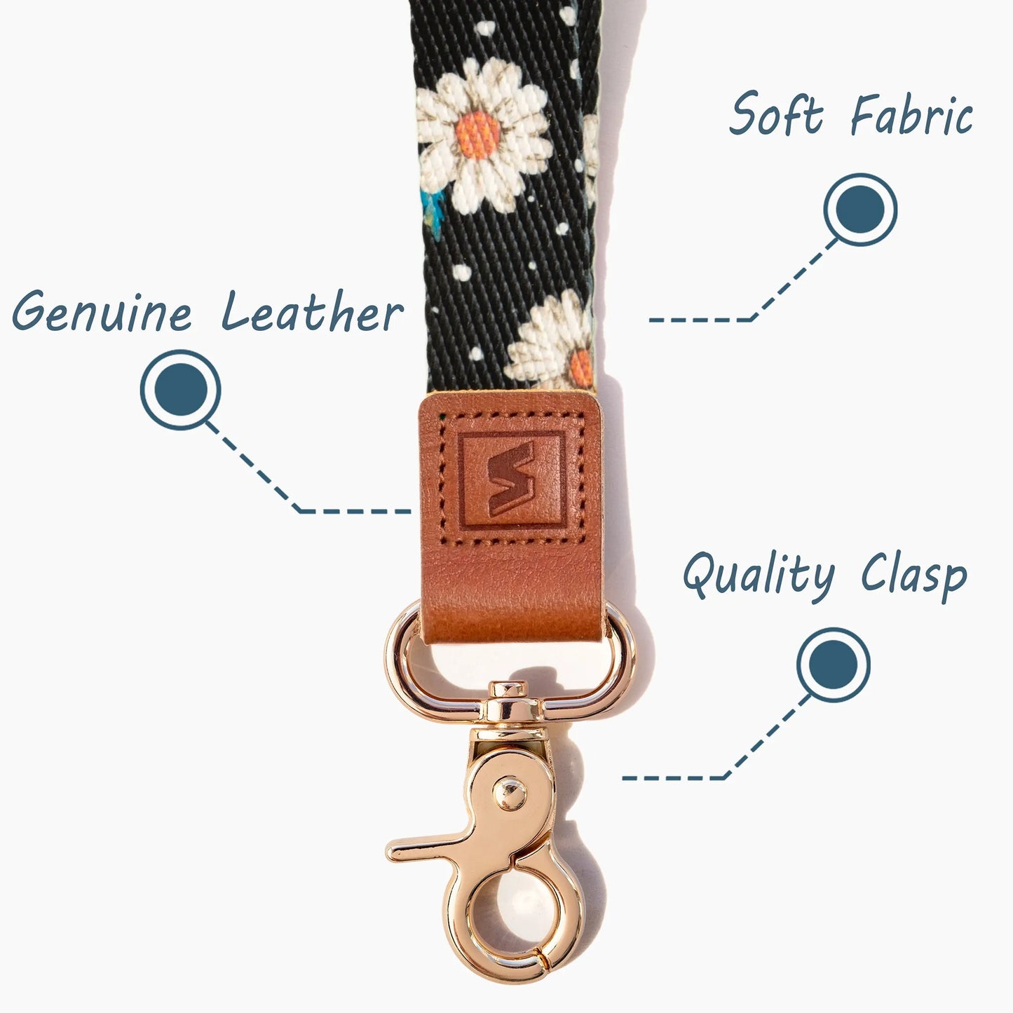 Neck Lanyard Strap for Keys, Original Pattern Design ID Badge and Keychain Holder - SENLLY
