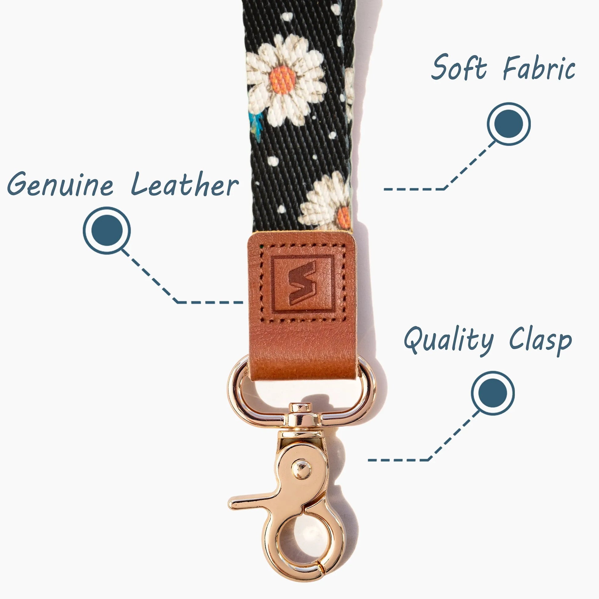 Neck Lanyard Strap for Keys, Original Pattern Design ID Badge and Keychain Holder - SENLLY