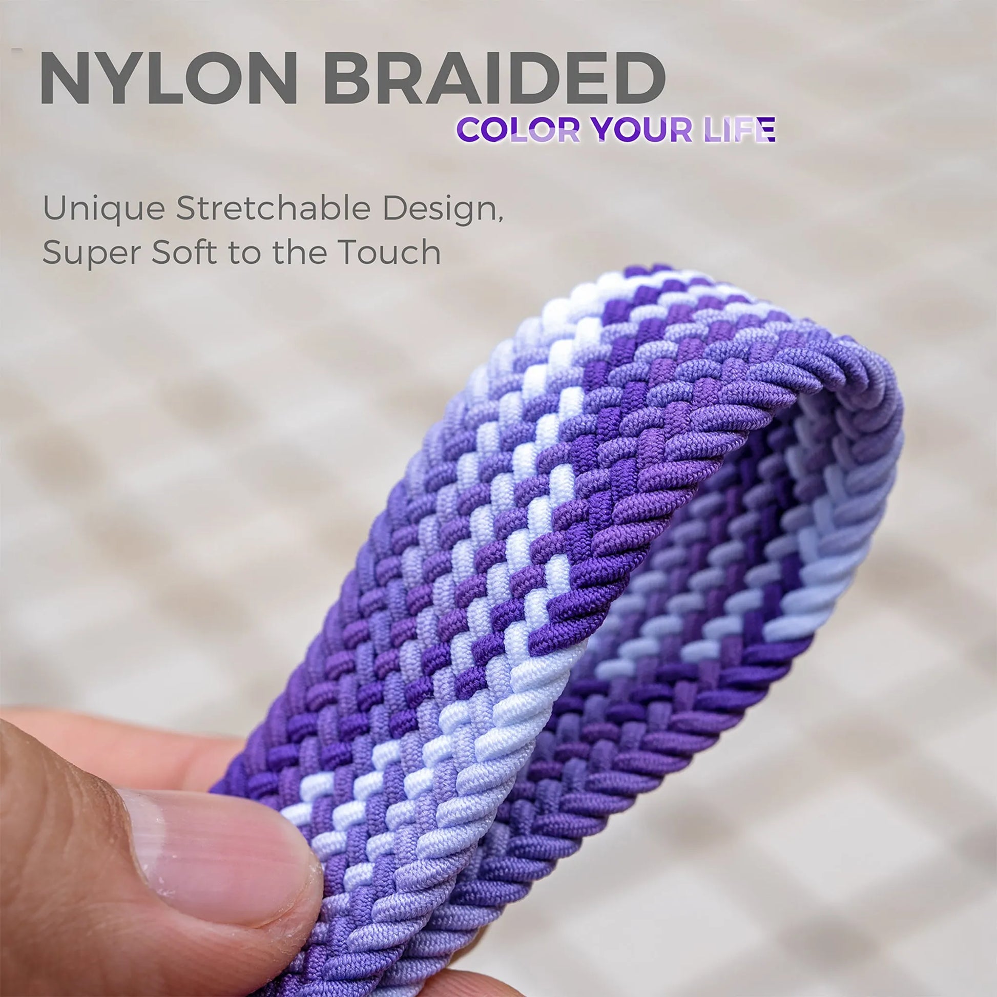 Stretchy Keychain Holder, Finger Lanyard, Original Elastic Anti-Drop Design - SENLLY
