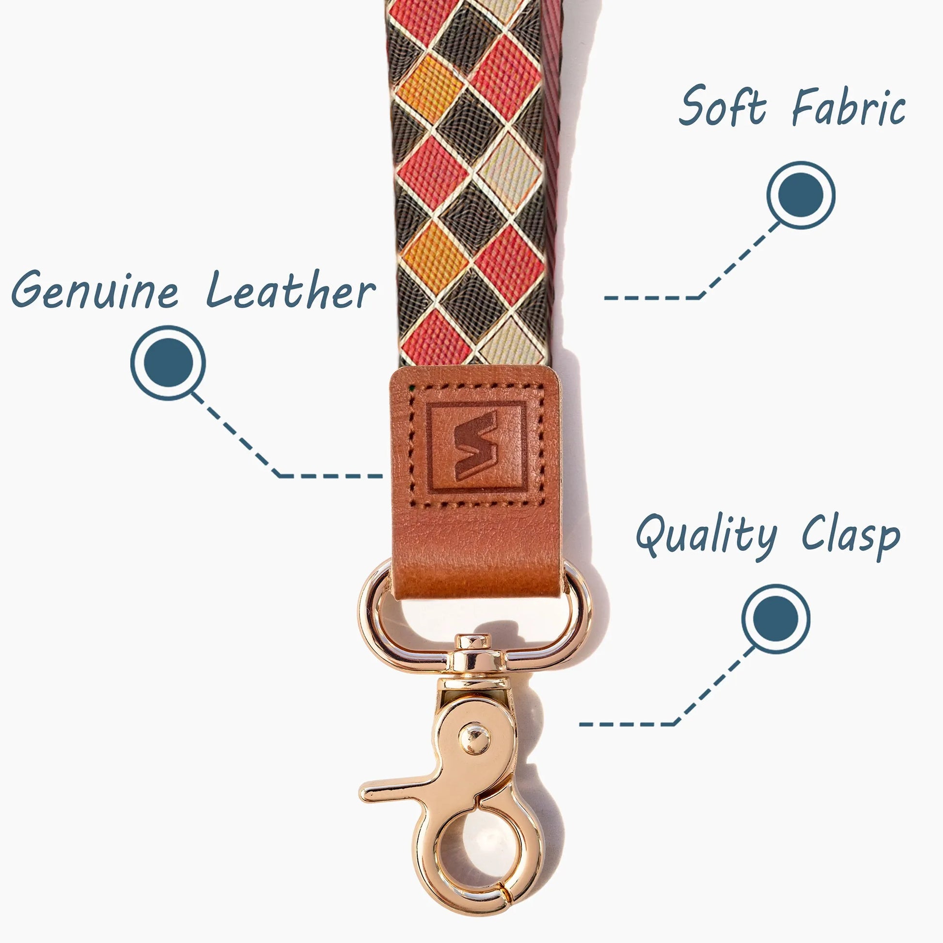 Neck Lanyard Strap for Keys, Original Pattern Design ID Badge and Keychain Holder - SENLLY
