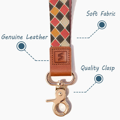 Neck Lanyard Strap for Keys, Original Pattern Design ID Badge and Keychain Holder - SENLLY