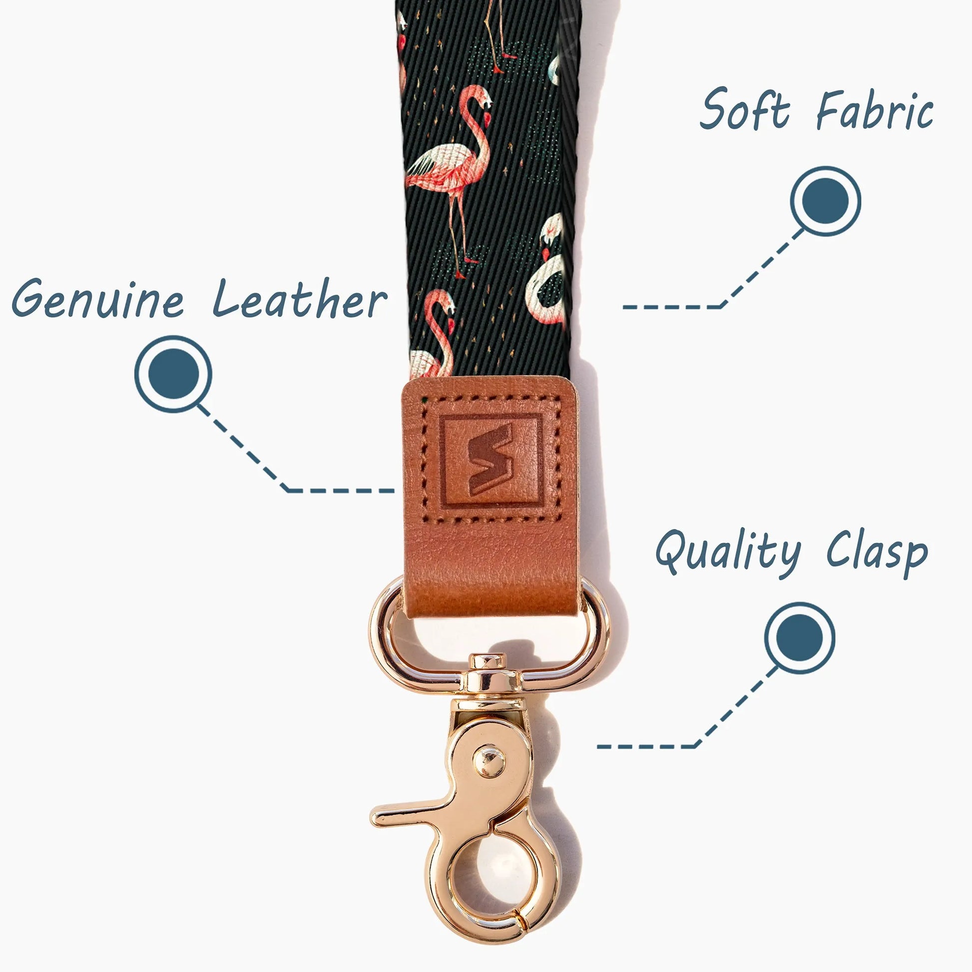 Neck Lanyard Strap for Keys, Original Pattern Design ID Badge and Keychain Holder - SENLLY