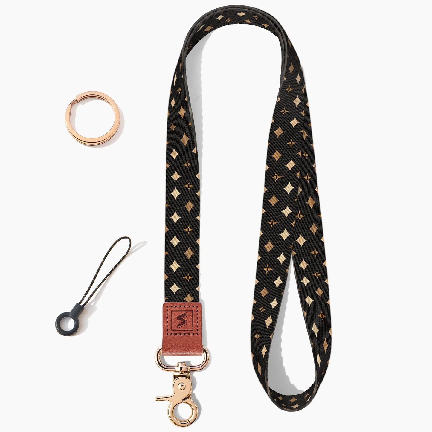 Neck Lanyard Strap for Keys, Original Pattern Design ID Badge and Keychain Holder - SENLLY