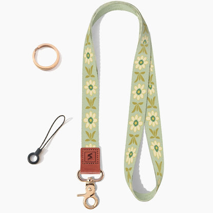 Neck Lanyard Strap for Keys, Original Pattern Design ID Badge and Keychain Holder - SENLLY