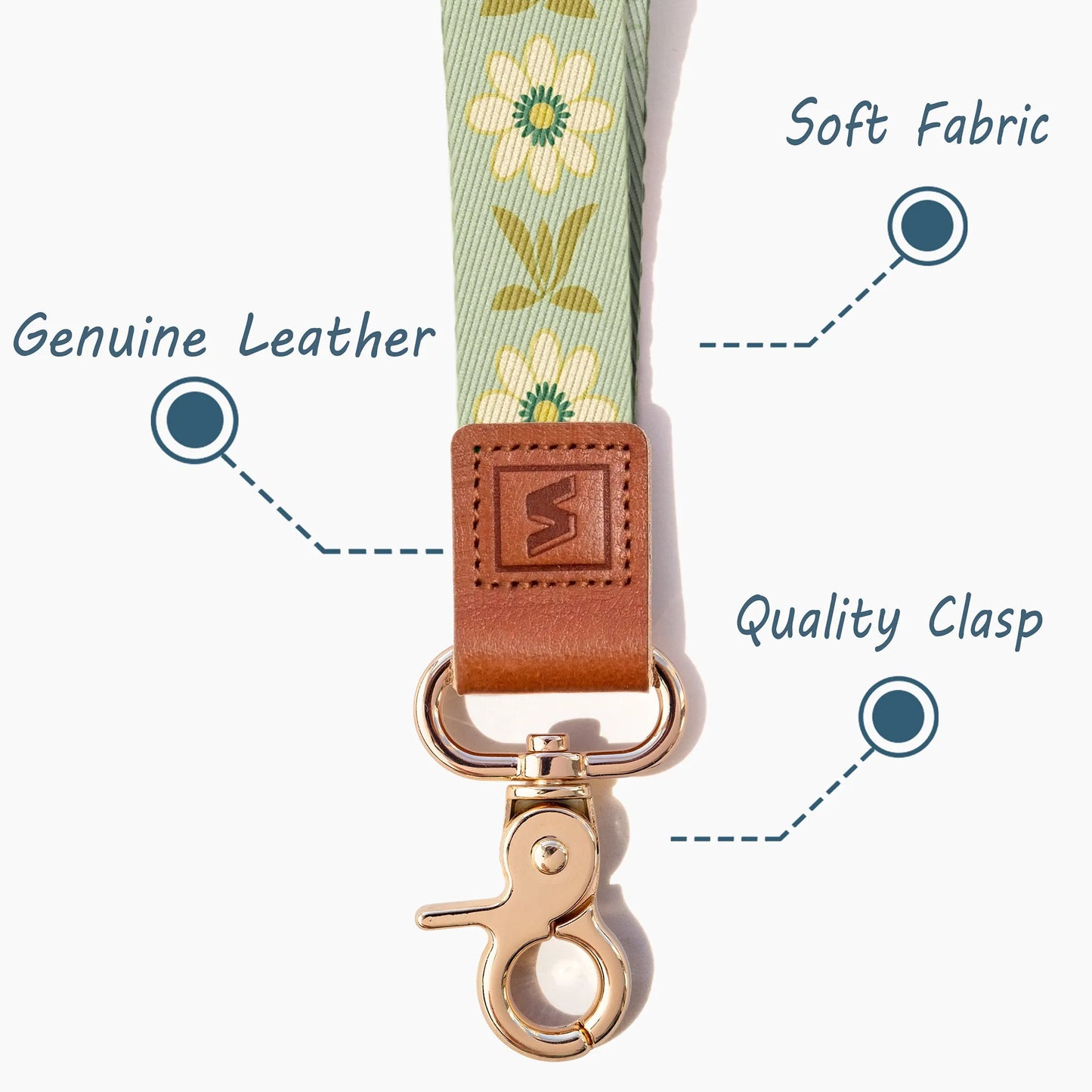 Neck Lanyard Strap for Keys, Original Pattern Design ID Badge and Keychain Holder - SENLLY