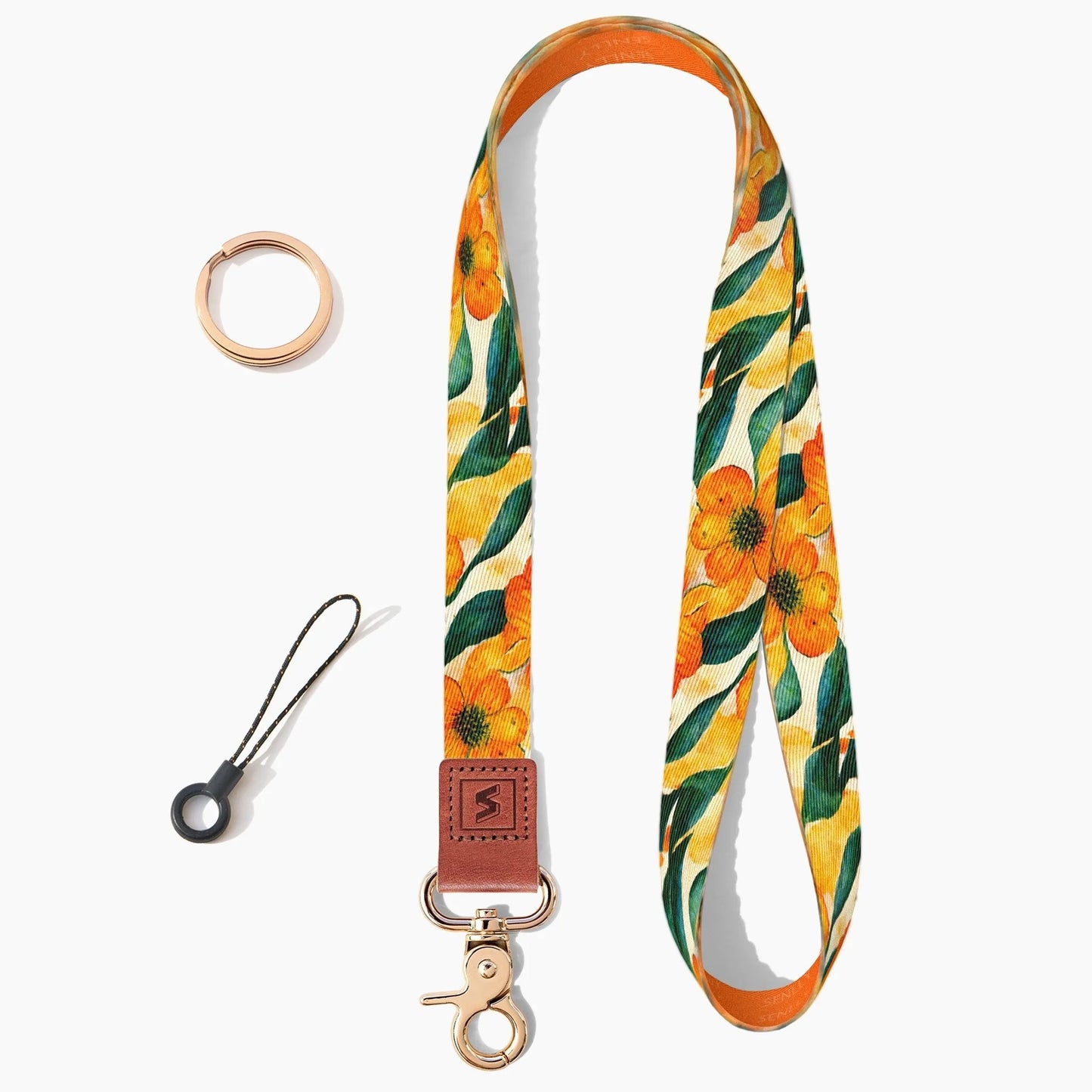 Neck Lanyard Strap for Keys, Original Pattern Design ID Badge and Keychain Holder - SENLLY