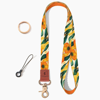 Neck Lanyard Strap for Keys, Original Pattern Design ID Badge and Keychain Holder - SENLLY