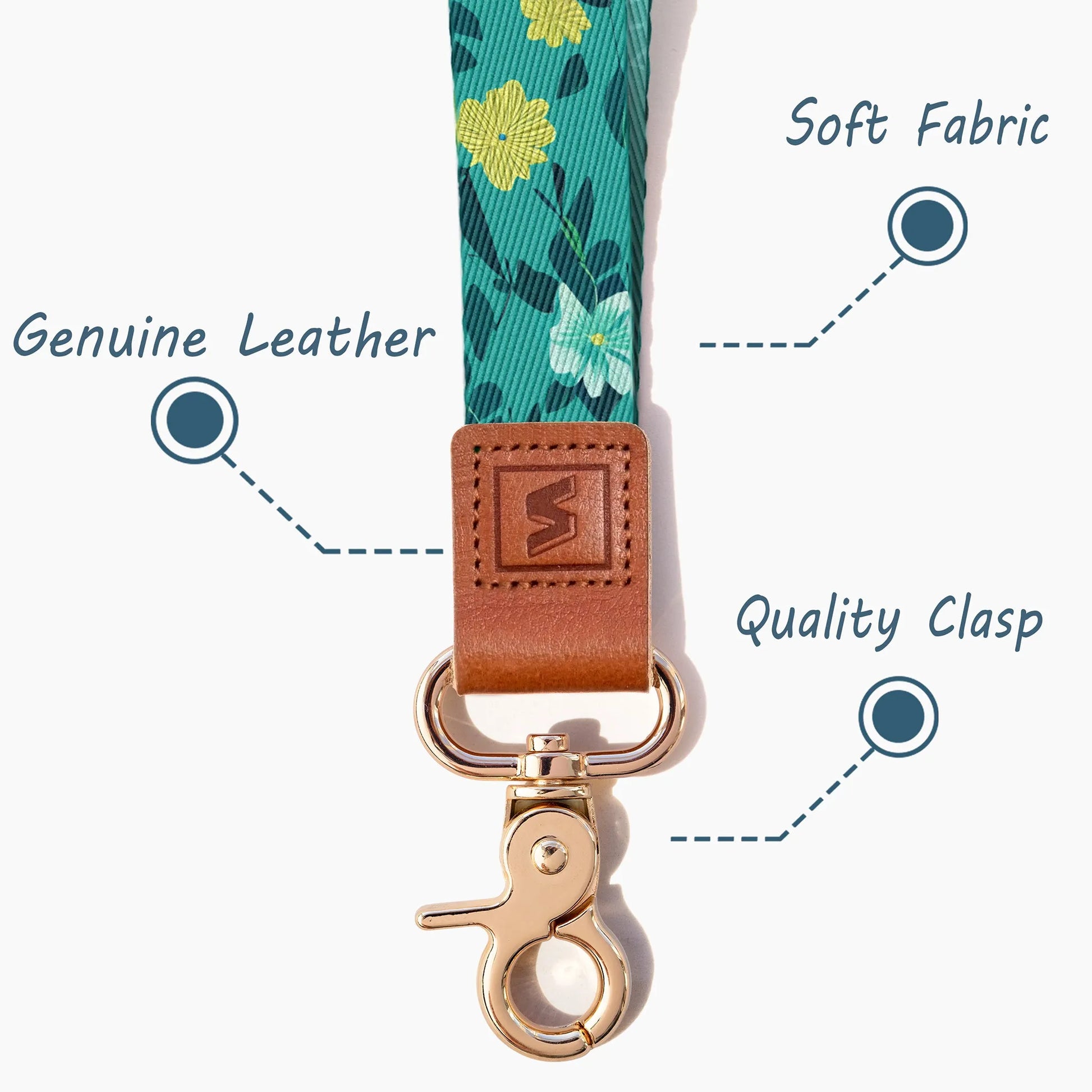 Neck Lanyard Strap for Keys, Original Pattern Design ID Badge and Keychain Holder - SENLLY