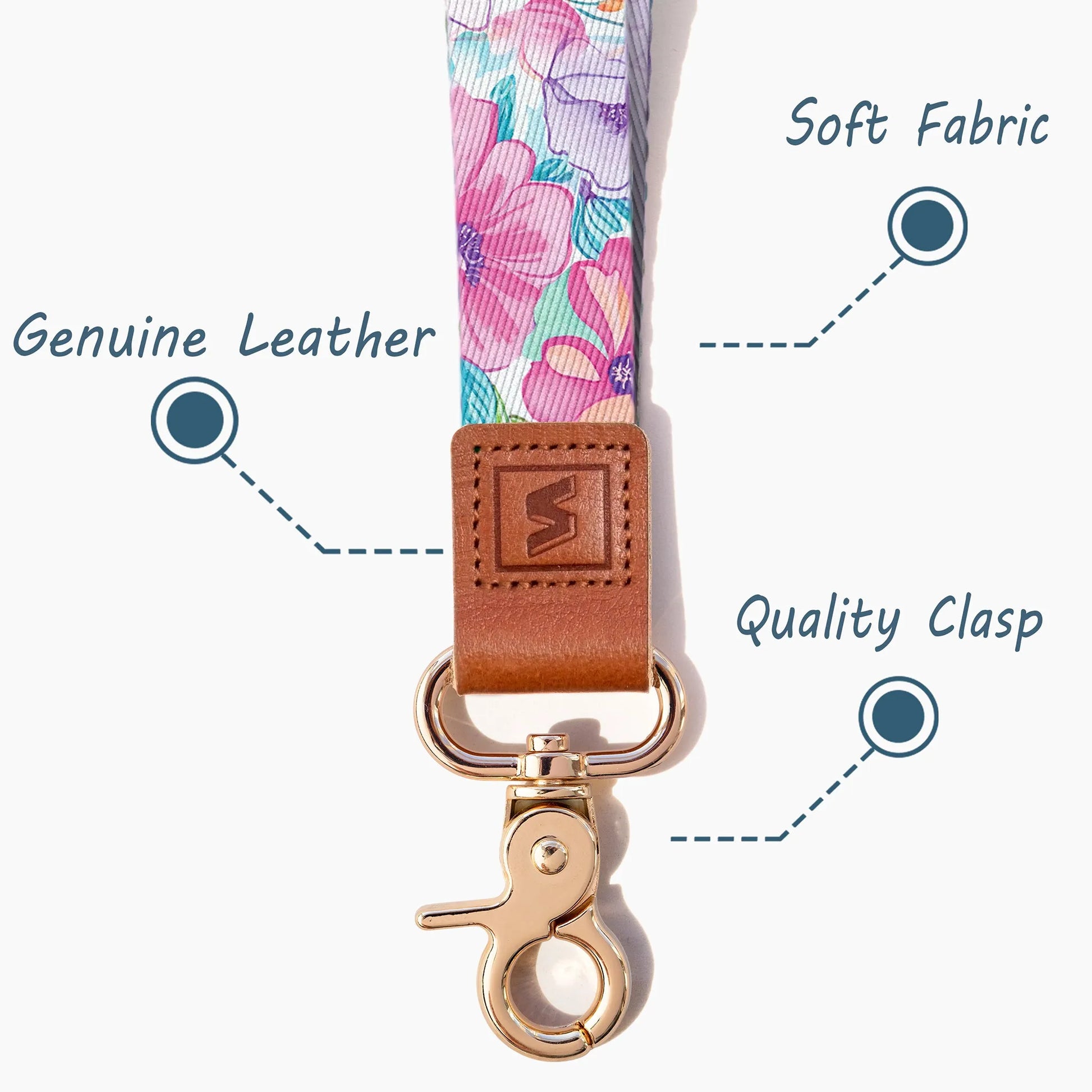 Neck Lanyard Strap for Keys, Original Pattern Design ID Badge and Keychain Holder - SENLLY