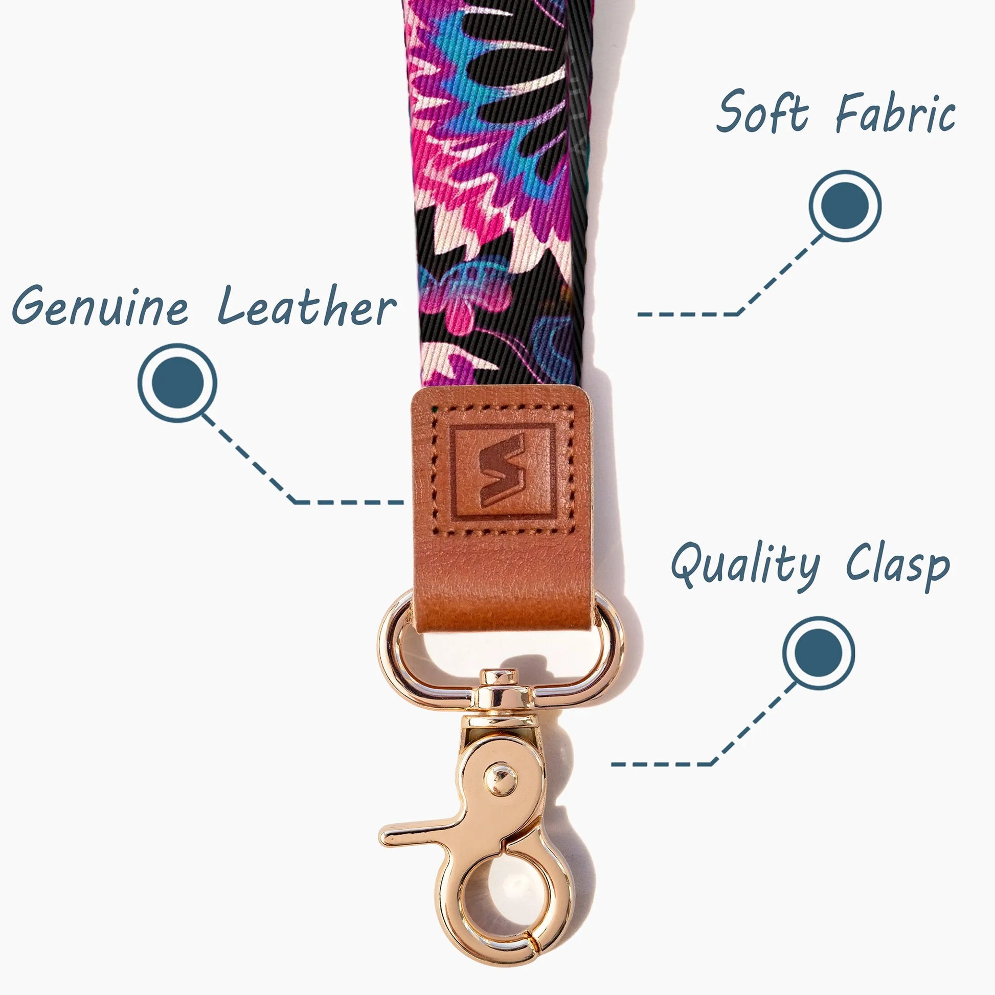 Neck Lanyard Strap for Keys, Original Pattern Design ID Badge and Keychain Holder - SENLLY