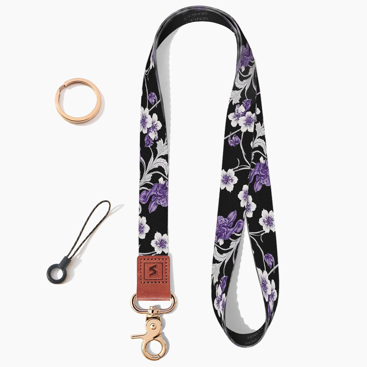 Neck Lanyard Strap for Keys, Original Pattern Design ID Badge and Keychain Holder - SENLLY