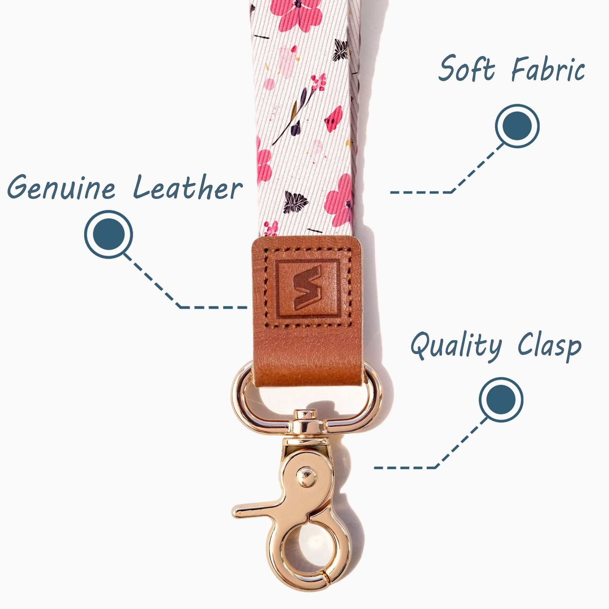 Neck Lanyard Strap for Keys, Original Pattern Design ID Badge and Keychain Holder - SENLLY